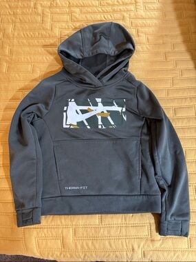 Nike Olive Green Therma-FIT Hooded Pullover